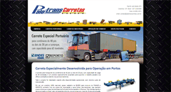 Desktop Screenshot of paletranscarretas.com.br